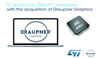 意法半导体收购Draupner Graphics 强化人工智能基础软件与图形用户界面开发能力